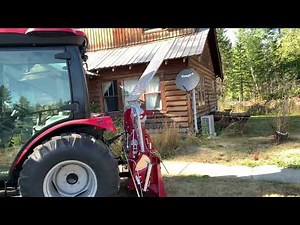 #19 1st test of my Tajfun EGV45 Forestry winch with my TYM T474.