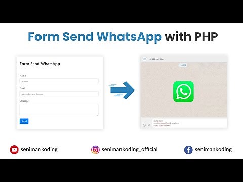 Tutorial Send Form Website auto WhatsApp with PHP