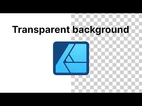 How to export transparent png in Affinity Designer