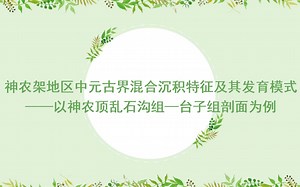 #沉积课堂 神农架地区中元古界混合沉积特征及其发育模式——以神农顶乱石沟组—台子组剖面为例