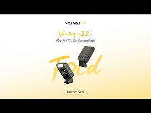 Introducing Viltrox Vintage Z2 Mini TTL Flash — Barely There. Boldly Lit.