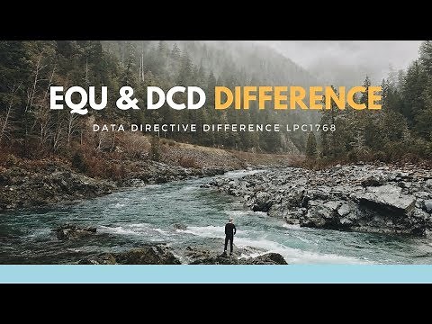 what is EQU, DCD, DCI and DCB in LPC1768 assembly