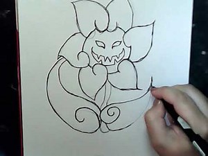 how to draw a evil Flowey Undertale