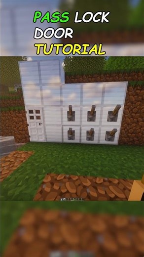 How to build pass lock door in Minecraft? #minecraft #minecraftshorts #shorts