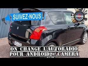 Latest generation 2024 Android car radio installation on Suzuki Swift from 2003 to 2010