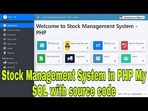 Stock Management System in PHP My SQL with source code