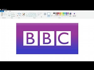 How to draw the BBC logo using MS Paint | How to draw on your computer