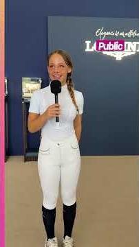 Short interview with Giulia Sarkozy before her equestrian competition at the Longines Paris Eiffe...