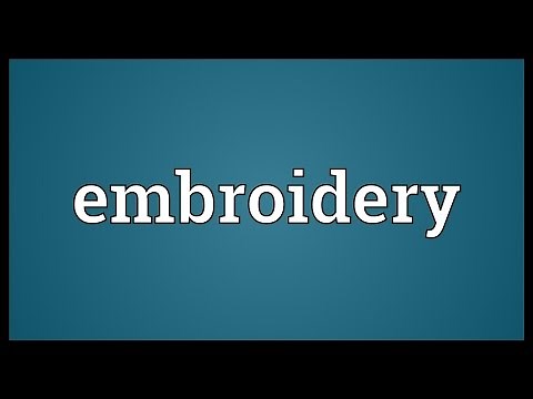 Embroidery Meaning