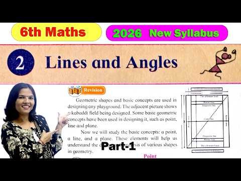6th Maths | Lines and Angles | Lesson -2 | Maharashtra Board | Part-1 new syllabus 2026