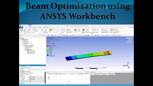 Optimization of Cantilever beam using ANSYS Workbench. | Dr. Jegadeesan K, PhD (IITM)