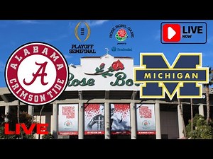 Michigan vs Alabama Live Stream | 2024 CFP Semifinal | 2024 NCAAF College Football Rose Bowl Game