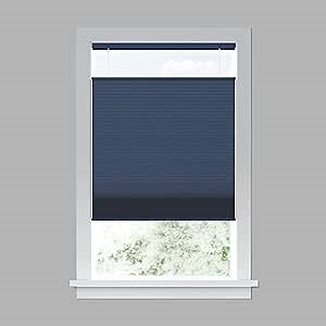 Amazon.com: LEVOLOR Custom Cordless Top Down Bottom Up Room Darkening Cellular Window Blind Shade, Allure Collection (Navy) : Home & Kitchen
