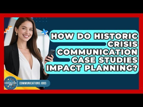 How Do Historic Crisis Communication Case Studies Impact Planning? - Communications Jobs
