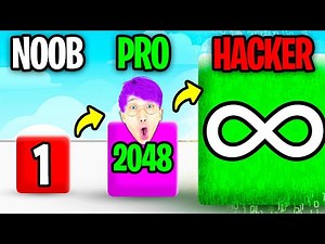 NOOB vs PRO vs HACKER In JELLY RUN 2048!? (MAX LEVEL 2048!)