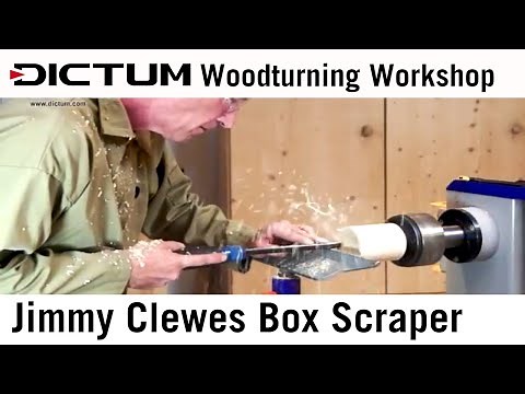 Jimmy Clewes Box Scraper - tool tutorial - DICTUM Woodturning Workshop