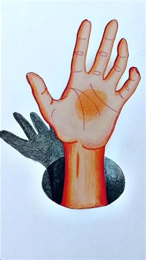 How to Draw 3D Hand Hole Illusion - Step by Step