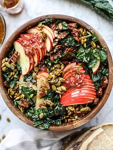 Nutty Harvest Honeycrisp Kale Salad.