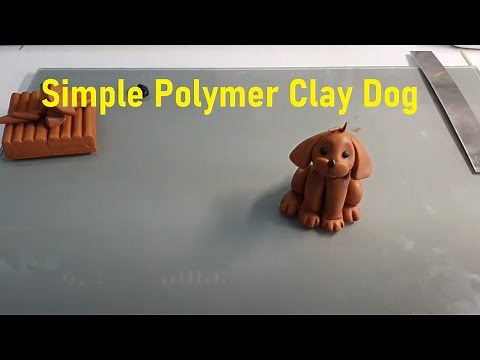 Simple polymer clay dog tutorial