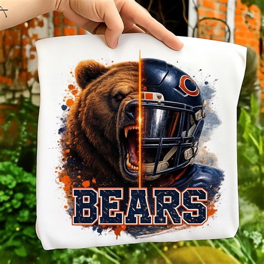 Roaring Bear Football Helmet PNG for Sublimation Shirt Design - Etsy
