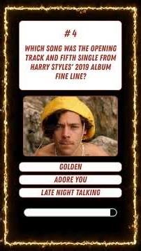 Harry Styles Music Quiz #shorts #ytshorts
