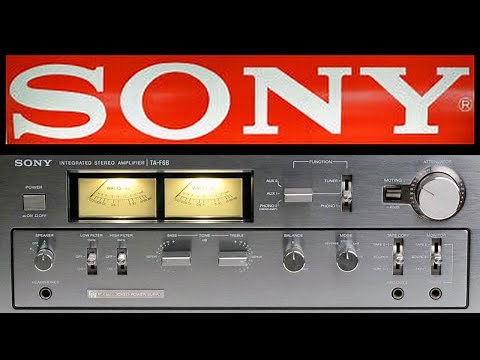 Sony TA- F6B Integrated Amplifier. Vintage Stereo Repair Restoration Testing. Old Audio Classic.