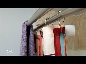 Rust Proof Aluminum Double Shower Rod Installation