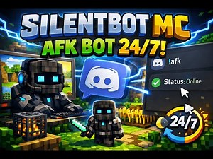 SilentBot MC | 24/7 Minecraft AFK Bot with Discord Control | Showcase