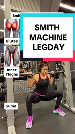 Smith Machine Leg Exercises 👇 Know Exactly What You’re Targeting Small changes in your stance can completely shift muscle activation during squats and RDLs. If your leg day isn’t hitting the way it should, your setup may be the reason. Adjust your form like this: 1️⃣ Knees slightly forward upright torso = greater quad activation 2️⃣ Hips back slight forward lean = increased glute focus 3️⃣ Wider squat stance = more inner thigh (adductor) glute engagement 4️⃣ Controlled Smith machine Romanian de