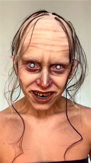 Gollum Makeup Tutorial Skf Transformation #gollum