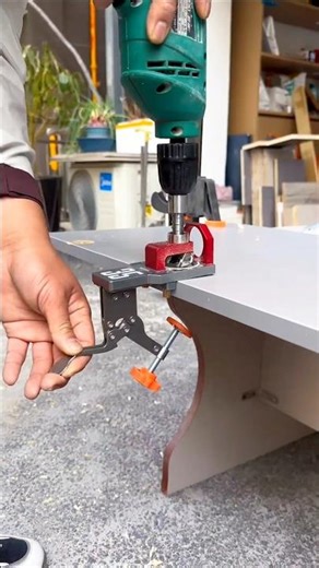 part556#This Tool Makes#Cabinet Hinges SUPER EASY😍🛠️Carpenter SecretTool for#PerfectDoor Hinges#wood