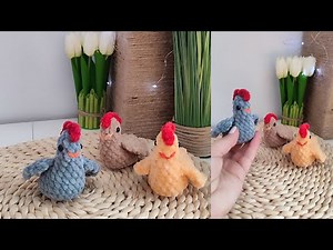 Chicken crochet tutorial, Crochet a chicken amigurumi, Beginners-friendly chicken tutorial