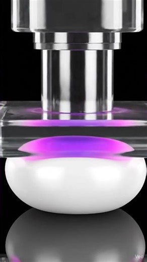 Pressure = Color 🔴 Satisfying Piezochromic Crush Experiment #shorts