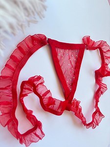 Lace Micro Tanga: Extremer String-Bikini, Durchsichtige Unterwäsche, Strass Unterwäsche - Etsy.de