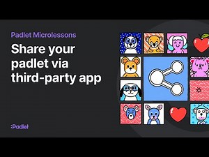 Share your padlet via third-party app