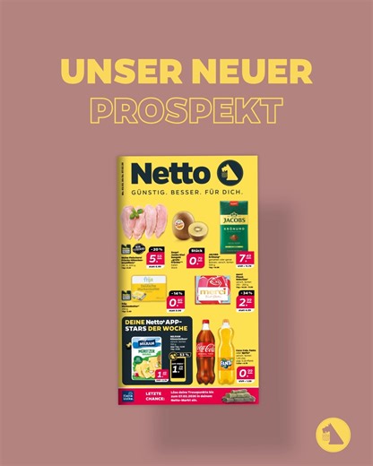 Neue Woche, neue Angebote.💛 Sicher dir diese günstigen Angebote in deinem Netto-Markt 👉 https://netto.de/prospekte/?leafletid=A_SwTmx8 | Netto Deutschland