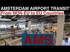 Amsterdam schiphol airport transfer(Non Schengen to Schengen) Full video