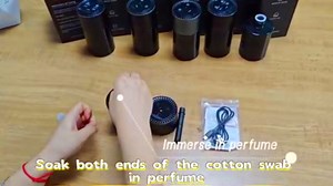 Smart Car Air Freshener Diffuser 180ML (6.09oz), 270-Day Large Capacity Essential Oil Diffuser with Auto On/Off, 7-Color LED Light & Star Projection for Car Home Office, Cologne Scent