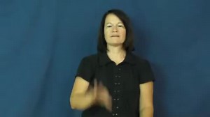 Watch how to sign 'tail end' in American Sign Language.