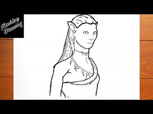 How to Draw Neytiri from Avatar