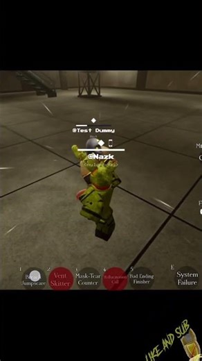 spring trap one shot combo🟢- marvelous SmackDown. #springtrap #combo #fnaf #slaunch #power