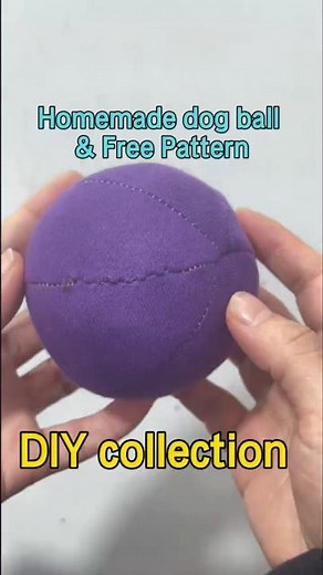 Easy DIY Dog Toy Ball -homemade- step by setp #homemade #diyideas #dogtoys #upcycling #dogball