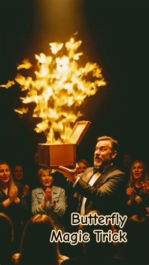 Butterfly Magic Trick #magic #tricks #illusionact #magictrickssecret