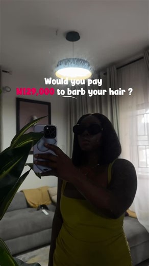 Olotta Tessy || Content Coach on Instagram: "Do you think my hair is worth N129,000 or I wasted my money ? Lashes @allure_by_tara"