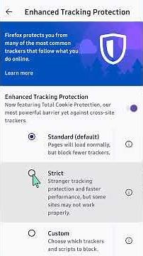 How To Enable Enhanced Tracking Protection in Firefox Mobile #firefox #firefoxbrowser #tutorial