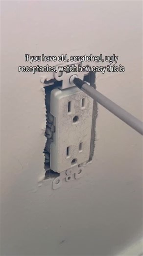 Olivia | DIY | Moody Modern Mediterranean Home Design on Instagram: "It goes without saying that the breaker needs to be switched off before changing a receptacle, right? This isn’t a tutorial, but every time I change out one of the old, scratched up receptacles that the old owners of this house left behind, I am SO impressed with how simple but effective these Leviton receptacles are. They aren’t backstab receptacles, they are a completely different, award winning system that holds the wires fi