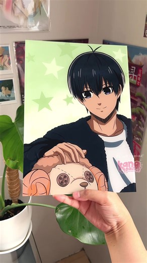 Isagi Yoichi Glass Painting from Blue Lock Anime