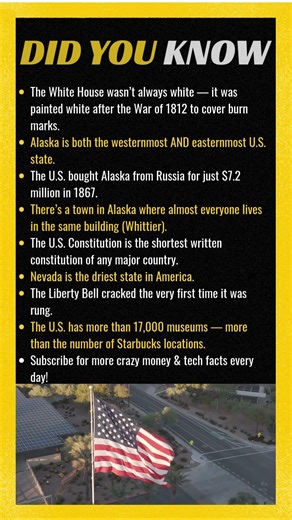 Crazy Facts About the United States 🇺🇸 #USAFacts #america