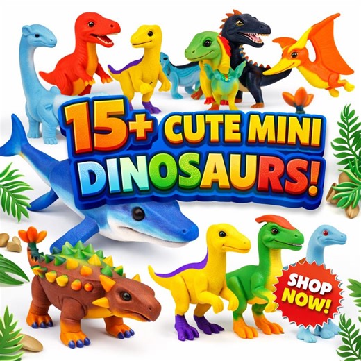 Mini Dinosaur STL Files – 15+ 3D Printable Figures (digital Product) - Etsy