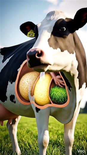 How cow produces milk? #education #science